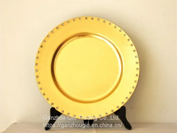 Christmas Plate Plastic Charger Plate Made in China YF-60008