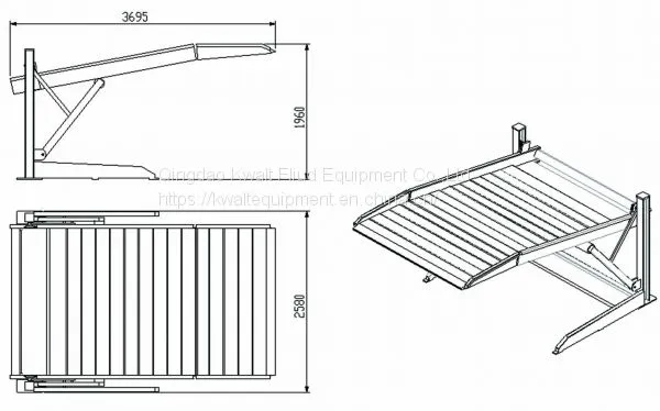 Hydraulic Tilting Car Parking Lift for Low Space Ce Approved photo-2