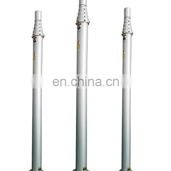 5m Silver CCTV Internal Cable Pneumatic Telescopic Mast for Security photo-3