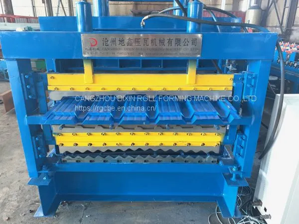 Three Layers Galvanized Color Steel Sheet Roll Forming Machine photo-2