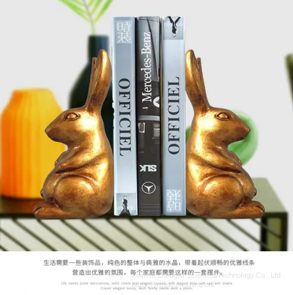 European Creative Gift Resin Rabbit Book Archives Home Resin Crafts Decorative Supplies Office Supplies Furnishings photo-4