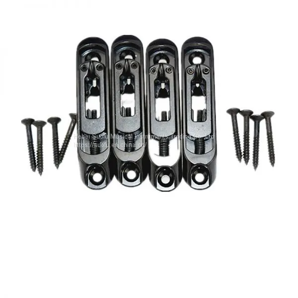 Electric Guitar Accessories 6 String Guitar Bridge for LP Guitar Chrome Roller Saddle Bridge
