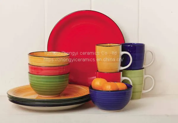 Home Use Stoneware Dinnerware of 16pcs Dinner Set