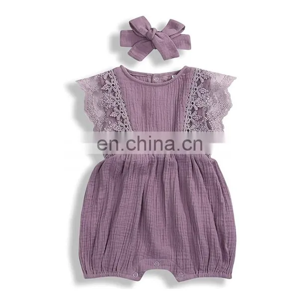 Infant Romper Comfortable Clothing Sleeveless Linen Baby Clothes photo-6
