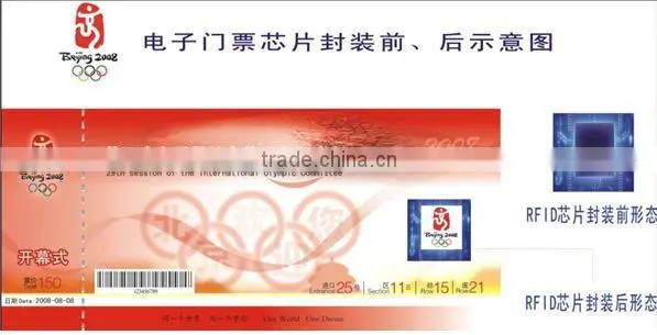 Hot Stamping Foil Ticket Printing photo-2