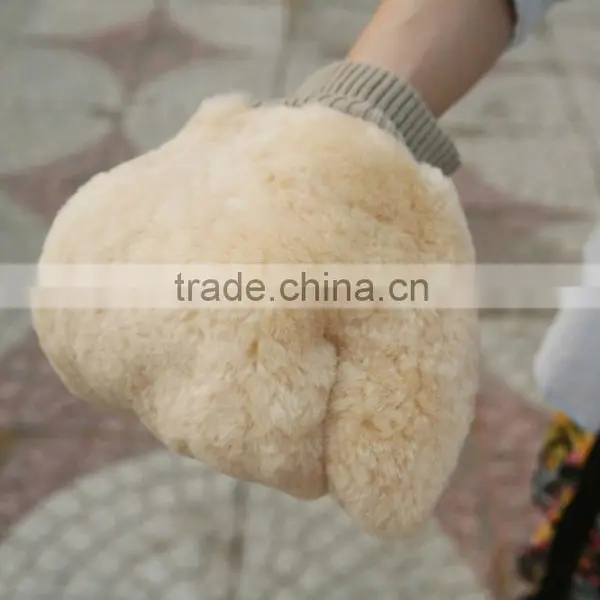 Genuine Sheepskin Wash Mitt,car Wash Glovers Made in China photo-5