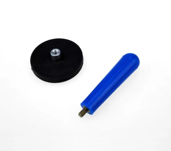 Neodymium Rubber Coated Pot Magnet With Screw Holding Base photo-5