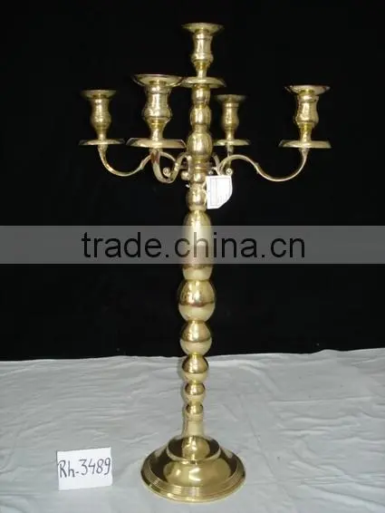 Crystal Gold Candelabra For Wedding And Parties photo-4