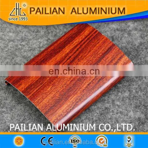 Wood Grain Timber Like Water Proof Eco Friendly Products Garden Use Outdoor Aluminium Fence photo-2