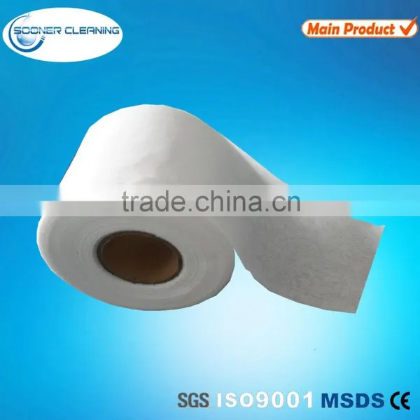 Cross Lapping 80% Viscose 20% Polyester Spunlace Nonwoven Fabric for Wet Wipes photo-3