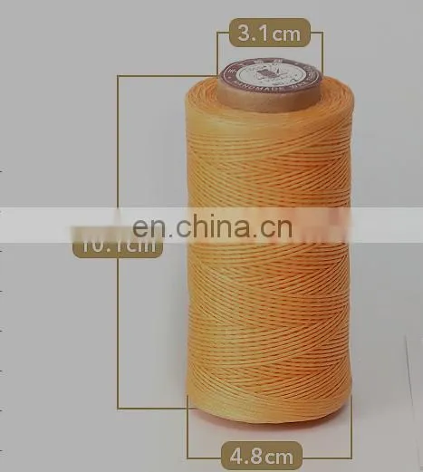 100% Polyester Wax Thread 0.8mm High Tenacity Waxed Thread For Bracelets photo-3