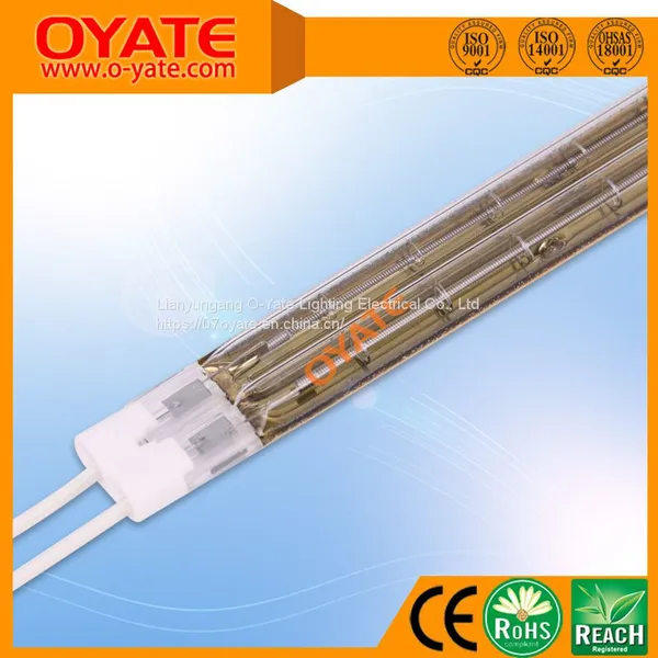 Twin Tube Heat Lamp Infrared Quartz Heating Element Short Wave IR Heaters for Printing photo-5