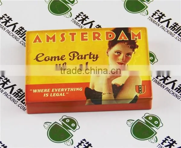 Empty Tinplate Cigarette Steel Case and Party Tin Gift Box photo-2