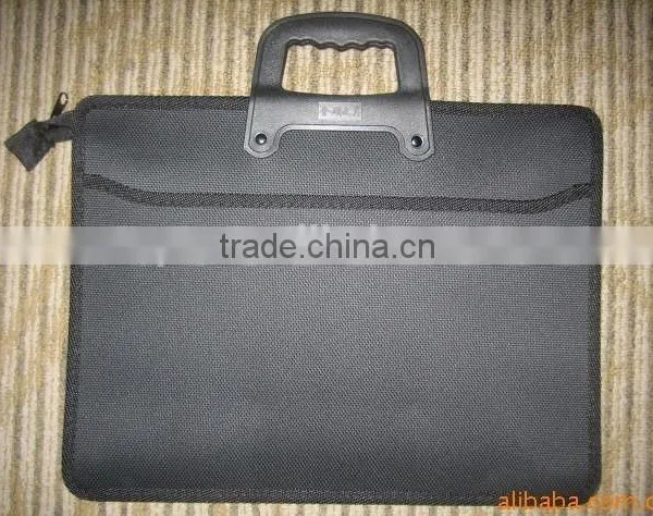 Black Business Briefcase/Sewing Handle Briefcase photo-3