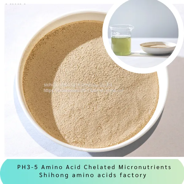 Amino Acid Powder Fertilizer Micronutrients Chelated Trace Elements 10% for Agriculture Crops