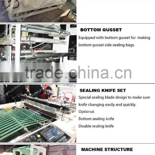 Automatic High Speed OPP Bag Shopping Bag Making Machine With Cutting Knife photo-5