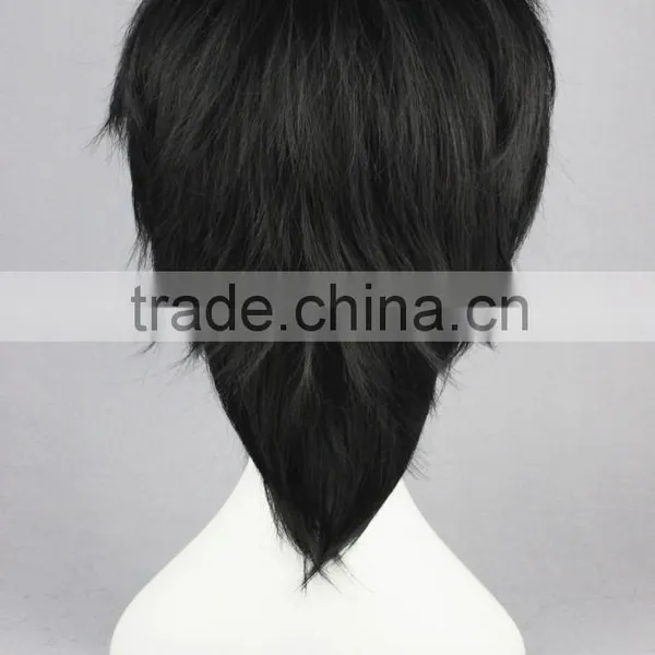 High Quality 35cm Short Straight DuRaRaRa -Orihara Izaya Black Synthetic Anime Wig Cosplay Costume Hair Wig Party Wig photo-5