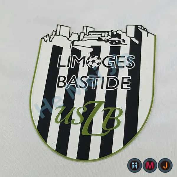 Tpu High Frequency /silicone Printing /silicone Laser Cutting /mould Silicone Heat Transfer Patches for Sports-wear/jerseys/hats/shirts/jackets