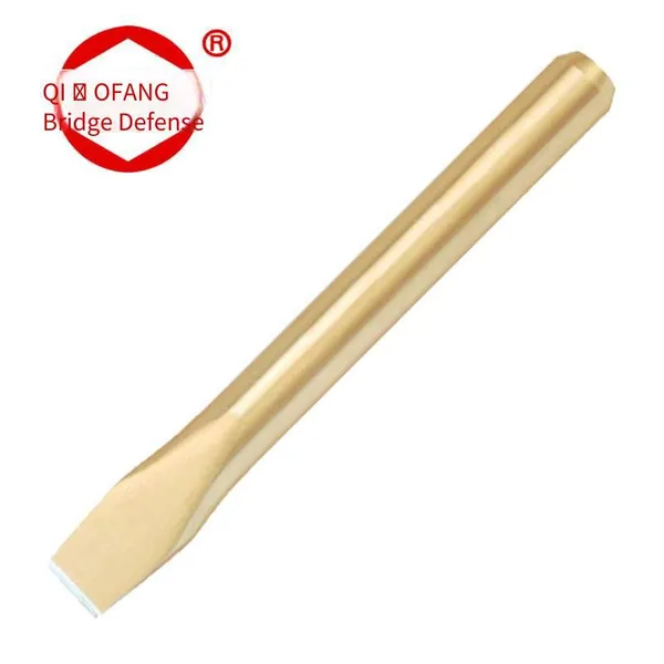 explosion-proof round flat chisel made of beryllium bronze and aluminum bronze, 160mm - 500mm, spark-free tool