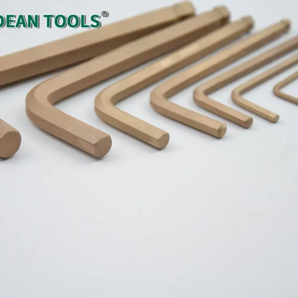 Non-Sparking Hex Key With Ball Wrench Set, 7-Piece, Beryllium Copper,Smooth Surface Finish, No Burrs photo-2
