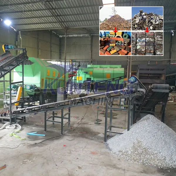 Construction Waste Recycling Machine Concrete Stone Crusher Machine Conveyor Belt Demolition Waste Sorting Machine EPC