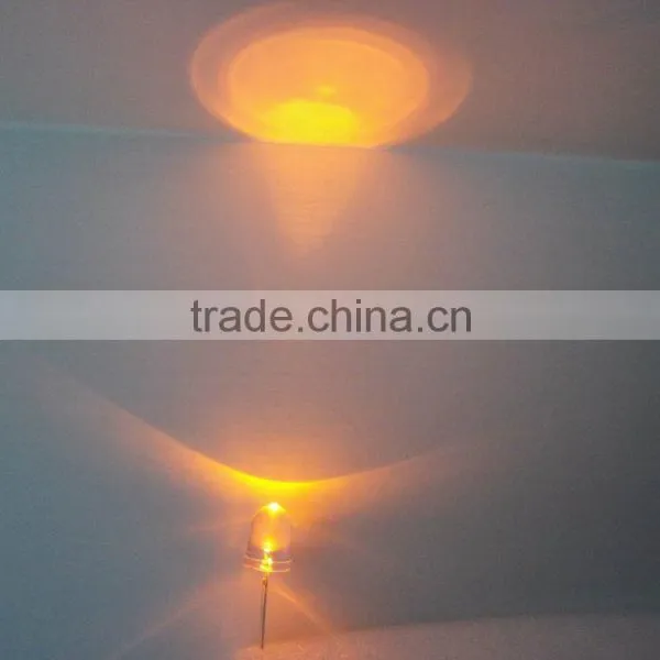 595nm 10mm Round Led Amber Color Led Diode photo-3