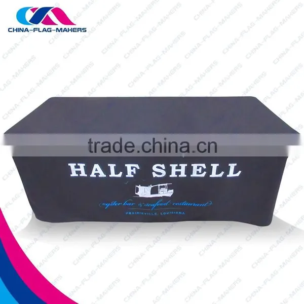 Custom Logo Print Trade Show Display Tablecloth Protector photo-2