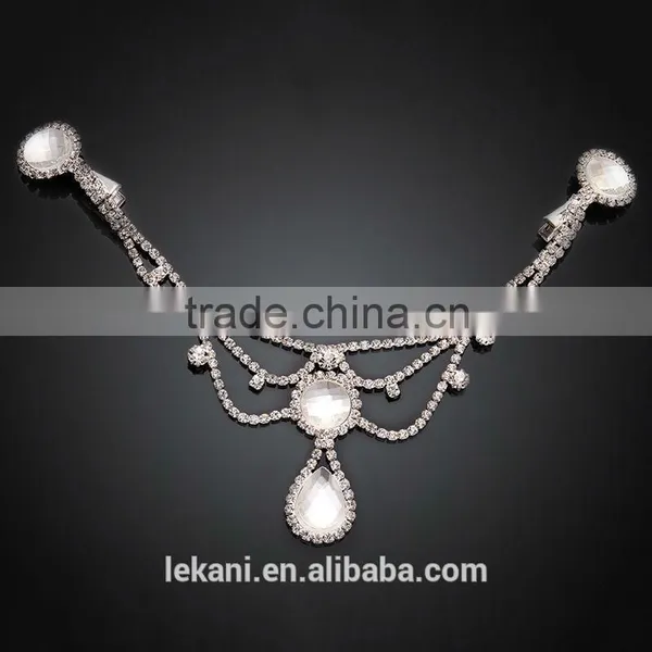 High Quality Shiny Wedding Top Grade Crystal Hair Jewelry photo-4