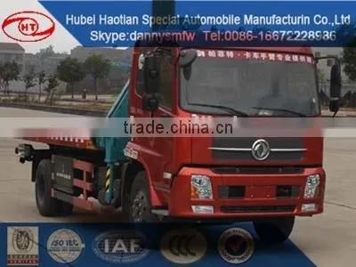 Flat Bed Road Cleaner With Crane Truck Emergency Rescue Truck Wrecker for Sale photo-2