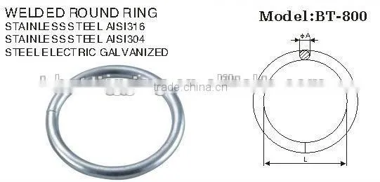 Steel Electric Galvanized Handle Bag Welded Round Ring Nose Ring In Carabiner Rigging Hardware Manufacturer photo-5