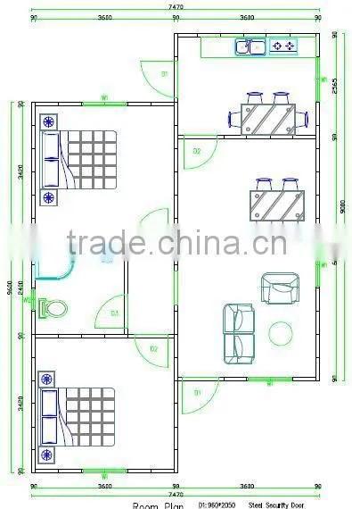 Fireproof and Earthquake Proof SABS and SGS Prefab Home Kits With Foamed Cement Board photo-4