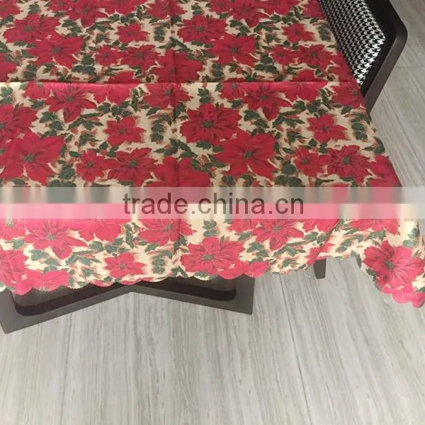 TB009 Flowers Polyester Table Cloth photo-4