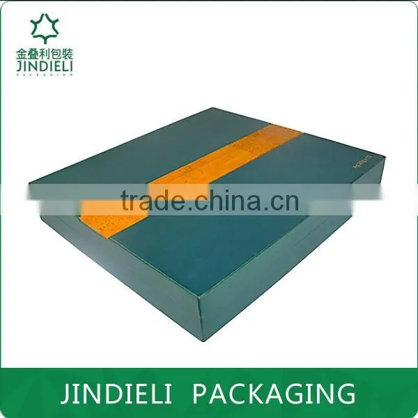 Green Leather Wood Gift Packaging Box Collection photo-2