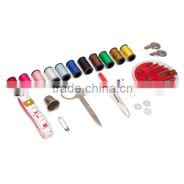 12.5*11.5*2.5 Stainless Steel/ Plastic/ Pu/metal Sewing Kit in Zipper Pouch photo-4