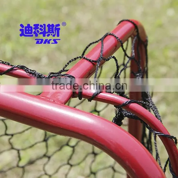 Two Backparts Going From Top to Bottm Steel Tube Hockey Goal,red Powder Coated photo-3