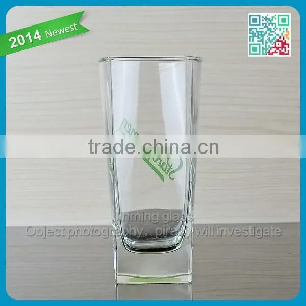 Tall Drinking Glass Milk Cup Heavy Drinking Milk Glass Cups photo-2