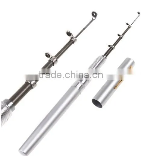 Mini Aluminum Saltwater Fishing Tackle Pocket Pen Fishing Rod Pole + Reel photo-6