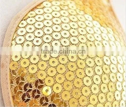 Fashionable Ladies Golden Spangle Push up Bra photo-3