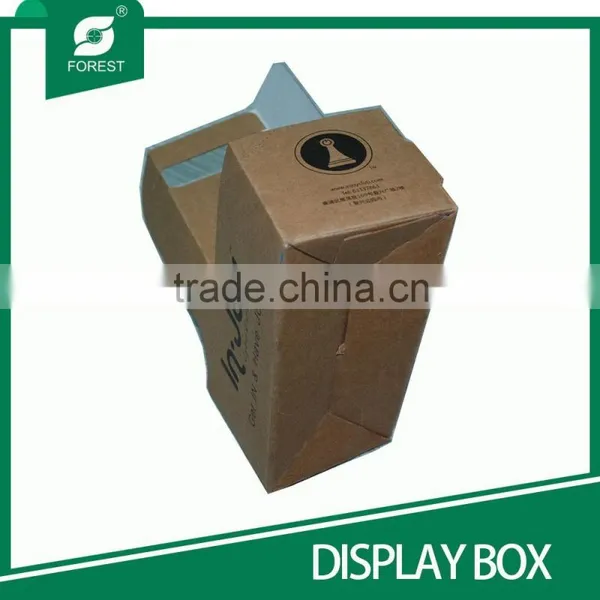 CUSTOM MADE PAPER BOARD DISPLAY BOX FOR PACKAGING TWO BOTTLE WINES WITH HANDLE photo-3
