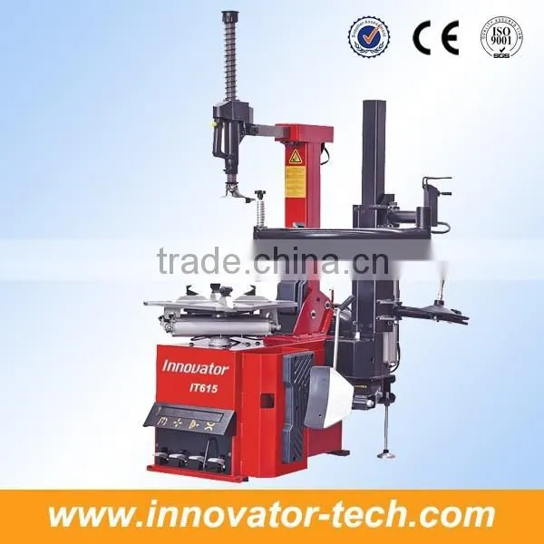 Automatic tyre change machine for wheel change with tilting back post with one help arm CE approve model IT615