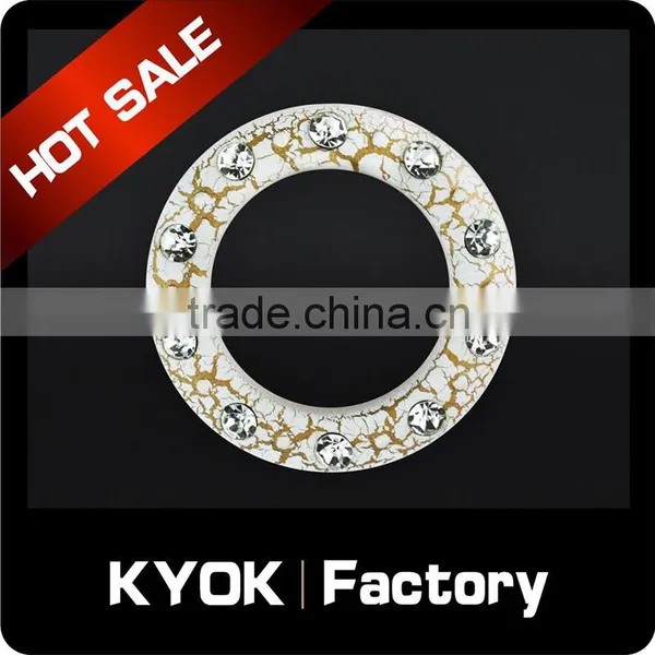 KYOK Hot Selling Crack White Color Curtain Rod Accessories, Blue Diamond Decor Curtain Rod End Caps, Aluminum Curtain Rod Holder photo-5