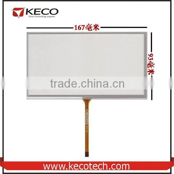 6.95 Inch Universal 4 Wire Resistive 167*93 167mm*93mm C070VW03 Touch Glass Digitizer Screen