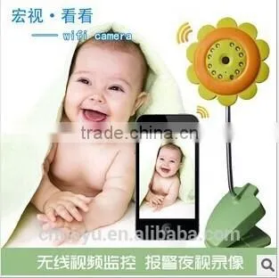 Wireless Home Gsm Security Digital Burglar Smart Alarm Kit / HD Mini 720P Baby Monitor Network Security Camera