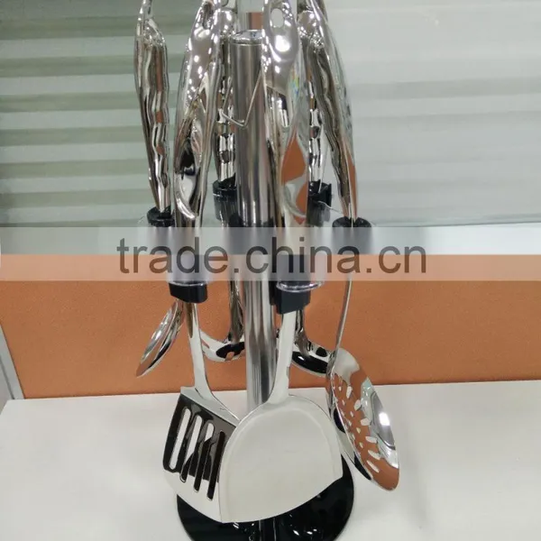 New Stainless Steel Kitchen Utensil Set Kitchen Utensils Tools Accessories With Stand photo-2
