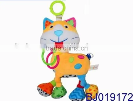 Lovely Stuffed Baby Rattle Bed Decorative Cow Toy photo-4