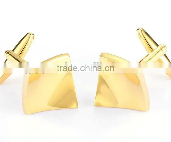 Gold Engravable Infinity Rectangle Cuff Links photo-2