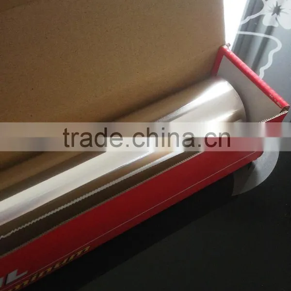 High Quality Aluminum Household Foil With Metal Cutter photo-3