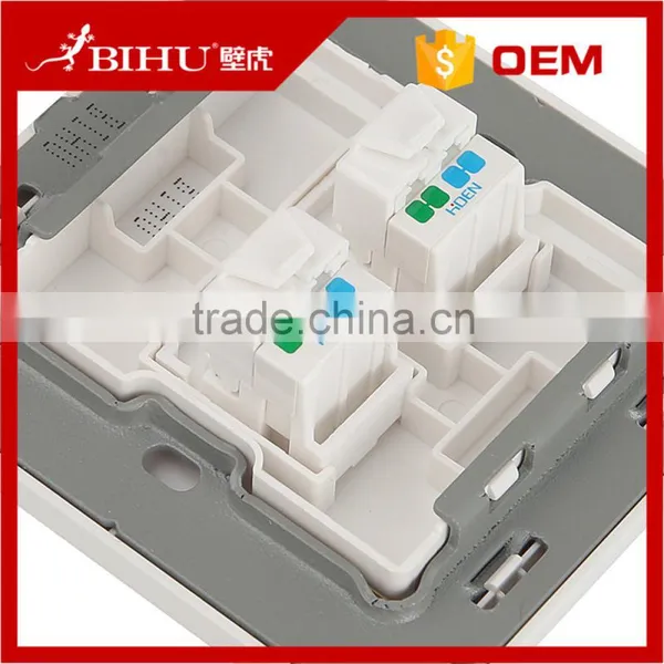Best Factory Outlet RJ11/telephone RJ45/data Network Single/double Wall Socket Universal Standard photo-5