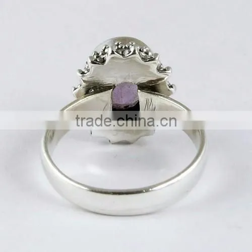 Simple Design !! Purple Amethyst 925 Sterling Silver Ring, Handmade Silver Jewelry, Silver Jewelry Exporter photo-5