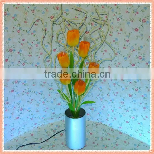 Garden & Party Decoration for Interior & Outdoor / Light Up Yellow Tulip